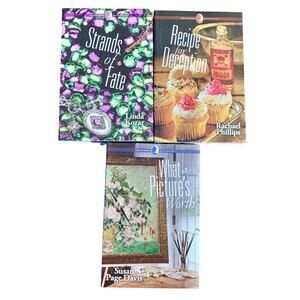 Creative Woman Mysteries Books 3 Recipe for Deception Strands of Fate HCDJ